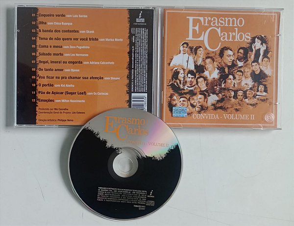 Cd Convida - Volume Ii Interprete Erasmo Carlos e Vários Artistas (2007) [seminovo]