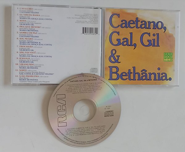 Cd Caetano, Gal, Gil e Bethânia Interprete Caetano, Gal, Gil e Bethânia (1989) [usado]