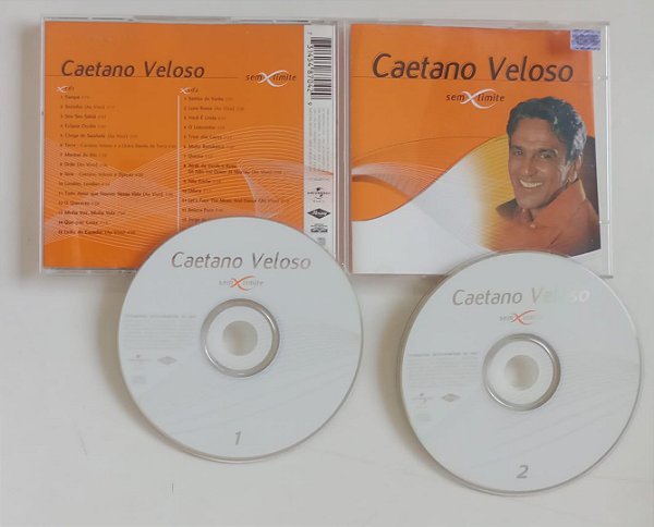 Cd sem Limite (coletânea 2 Cds) Interprete Caetano Veloso (2001) [usado]