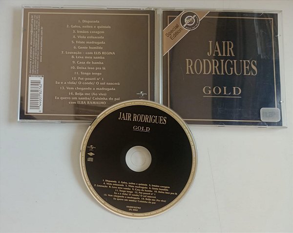 Cd Gold - Coletânea Jair Rodrigues Interprete Jair Rodrigues (2002) [usado]