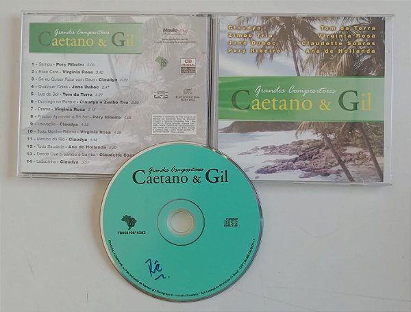 Cd Grandes Compositores - Caetano e Gil Interprete Vários Artistas (2002) [usado]