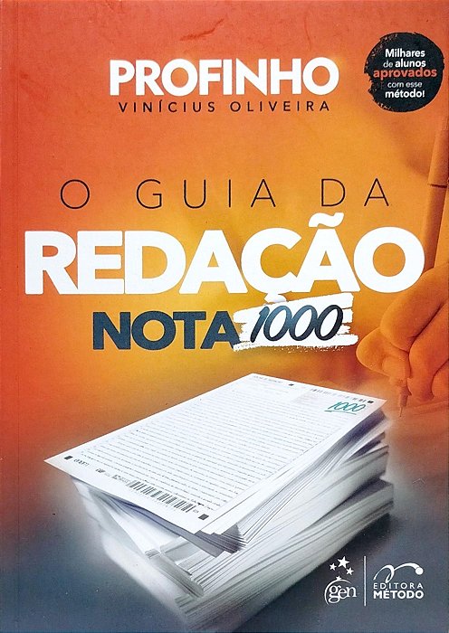 Livro o Guia da Redação Nota 1000 Autor Oliveira (profinho), Vinícius (2023) [seminovo]