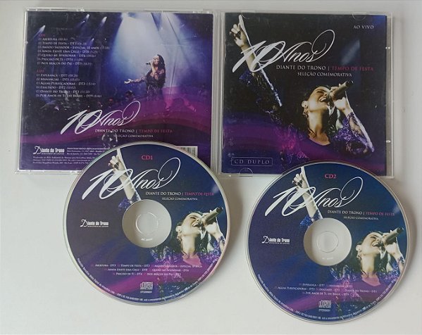 Cd 10 Anos Diante do Trono Interprete Diante do Trono [usado]