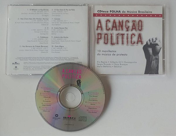 Cd a Canção Política - Coleção Cdteca Folha Interprete Vários Artistas [usado]