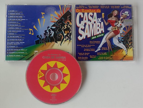 Cd os Bambas da Casa de Samba (ao Vivo) Interprete Vários Artistas (1999) [usado]