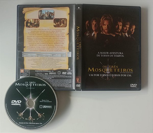 Dvd os Três Mosqueteiros [filme de 1993] Editora Stephen Herek [usado]