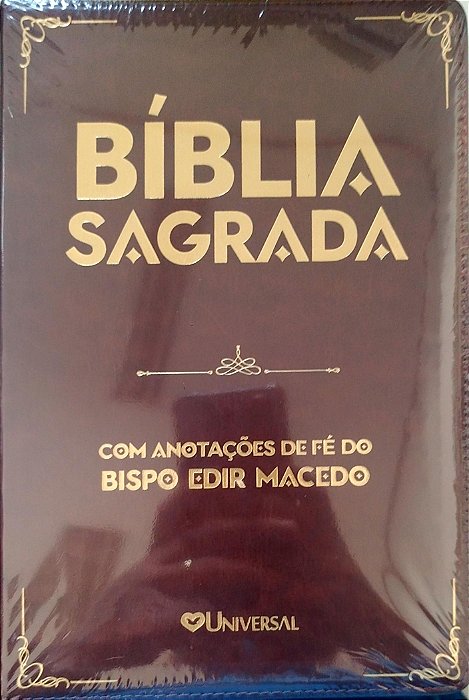 Livro Bíblia Sagrada - com Anotações de Fé de Edir Macedo Autor Macedo, Edir [seminovo]