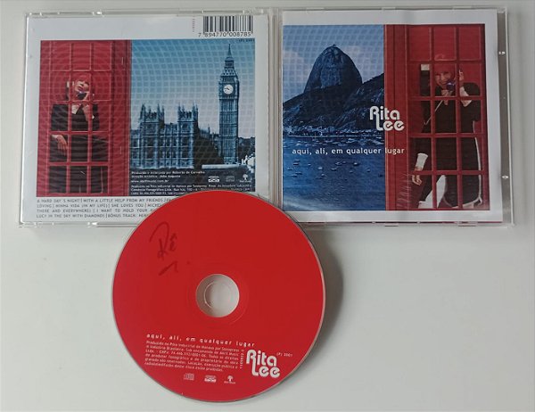 Cd Aqui, Ali, em Qualquer Lugar - Rita Lee Interprete Rita Lee (2001) [usado]