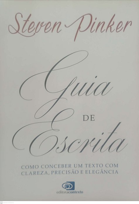 Livro Guia de Escrita Autor Pinker, Steven (2018) [seminovo]