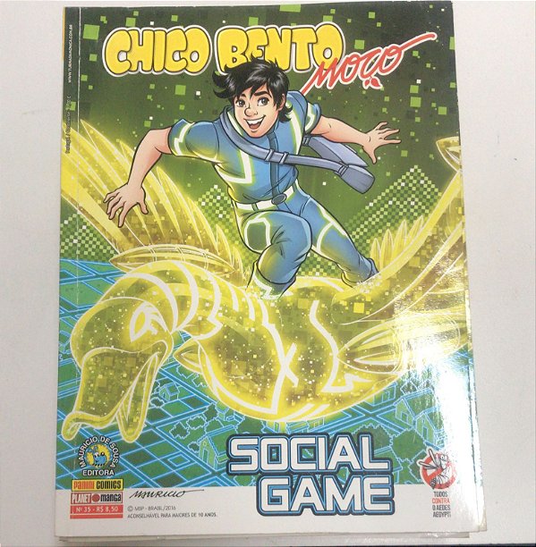 Gibi Chico Bento Moço Nº 35 Autor Social Game (2016) [usado]