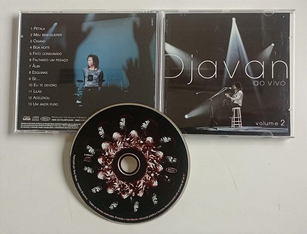 Cd ao Vivo 2 Interprete Djavan [usado]
