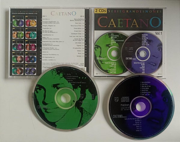 Cd Série Grandes Nomes Vol. 1 [2 Cds] Interprete Caetano Veloso (1994) [usado]