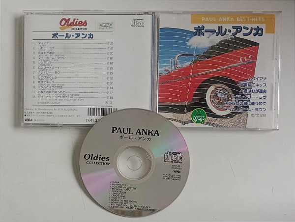Cd Best Hits - Diana [importado Japão] Interprete Paul Anka [usado]