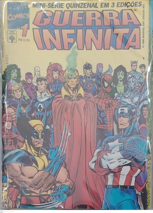 Gibi Guerra Infinita (minissérie Completa 1 ao 3) Autor (1996) [usado]