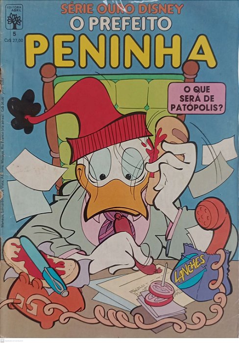 Gibi o Prefeito Peninha #5 Série Ouro Disney Autor (1987) [usado]