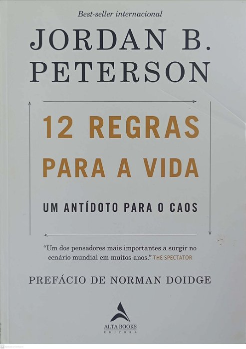 Livro 12 Regras para a Vida Autor Peterson, Jordan B. (2018) [usado]