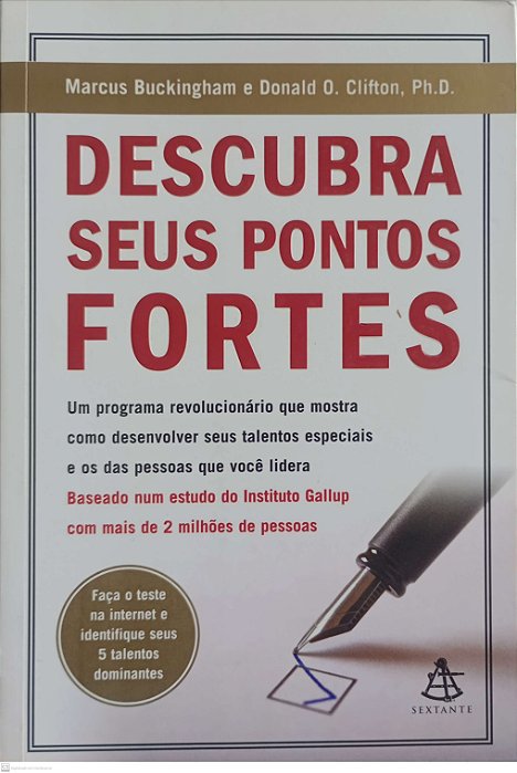 Livro Descubra seus Pontos Fortes Autor Buckingham, Marcus (2008) [usado]