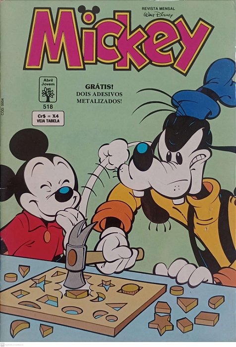Gibi Mickey #518 Disney Autor (1992) [usado]