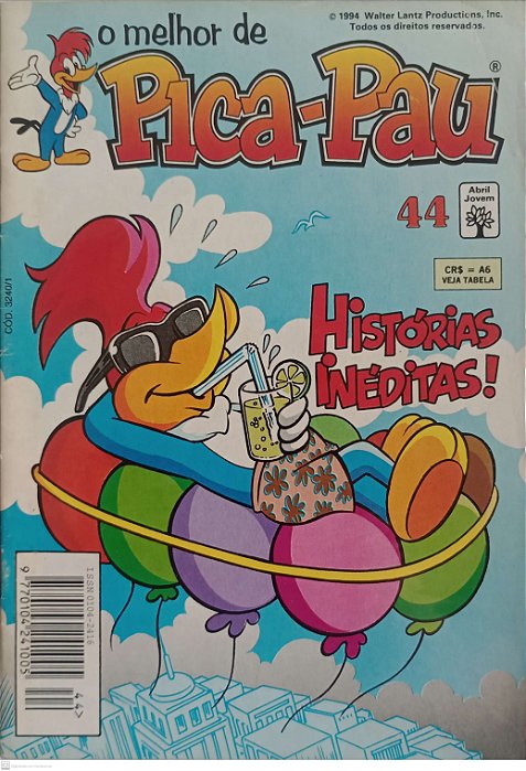 Gibi o Melhor de Pica-pau #44 Autor (1994) [usado]