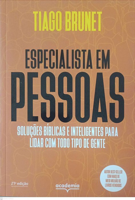 Livro Especialista em Pessoas Autor Brunhet, Tiago (2022) [seminovo]