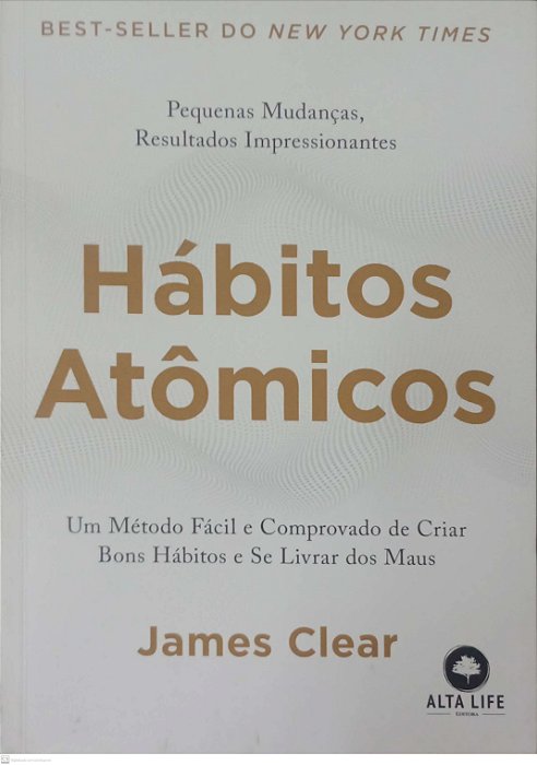 Livro Hábitos Atômicos Autor Clear, James (2019) [seminovo]