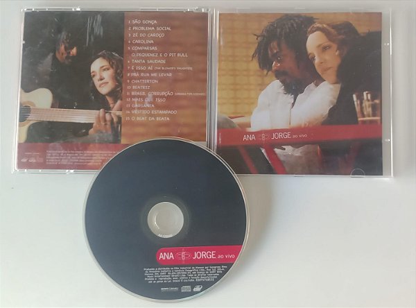 Cd ao Vivo - Ana e Jorge Interprete Ana Carolina e seu Jorge [usado]