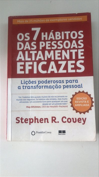 Livro os 7 Hábitos das Pessoas Altamente Eficazes Autor Covey, Stephen R. (2020) [usado]