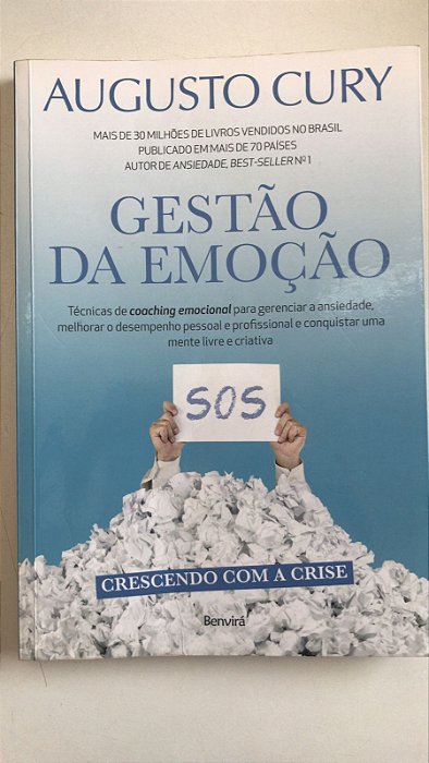 Livro Gestão da Emoção Autor Cury, Augusto (2015) [usado]