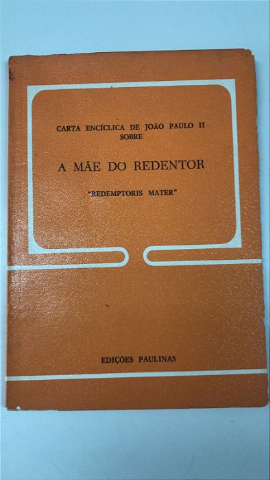 Livro Carta Encíclica de João Paulo Ii sobre a Mãe do Redentor - Redemptoris Mater Autor Desconhecido (1987) [usado]