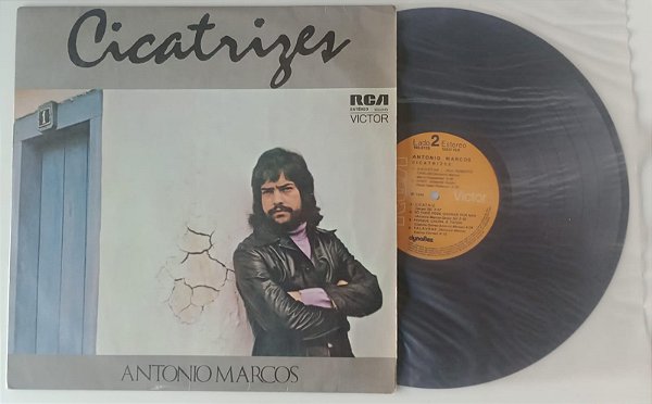Disco de Vinil Cicatrizes [lp 1974] Interprete Antonio Marcos (1974) [usado]