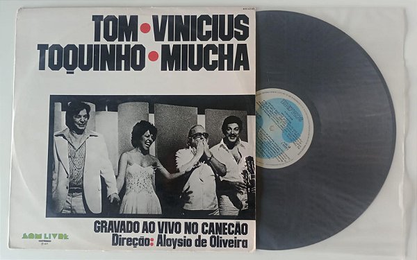 Disco de Vinil Gravado ao Vivo no Canecão [lp 1977] Interprete Tom, Vinicius, Toquinho e Miucha (1977) [usado]