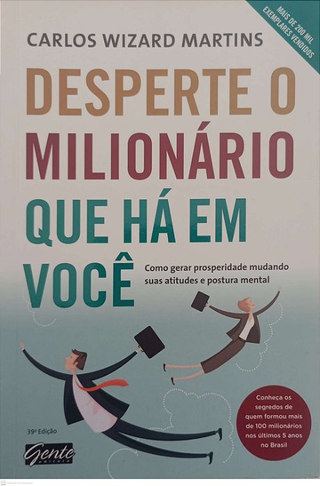 Livro Desperte o Milionário que Há em Você Autor Martins, Carlos Wizard (2012) [usado]