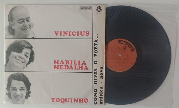 Disco de Vinil Como Dizia o Poeta... [lp 1971] Interprete Vinicus, Marilia Medalha e Toquinho (1971) [usado]
