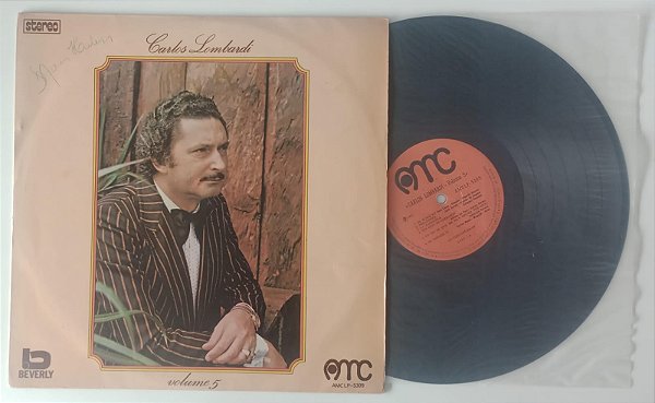 Disco de Vinil Volume 5 [lp 1975] Interprete Carlos Lombardi (1975) [usado]