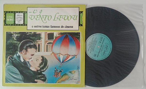 Disco de Vinil e o Vento Levou e Outros Temas Famosos do Cinema [lp 1983] Interprete 101 Cordas (1983) [usado]