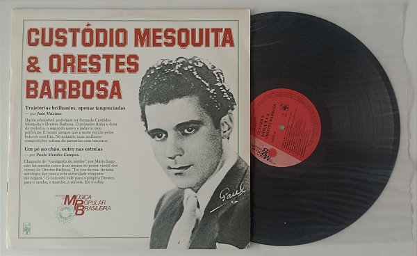 Disco de Vinil História da Música Popular Brasileira Interprete Custódio Mesquita e Orestes Barbosa (1983) [usado]
