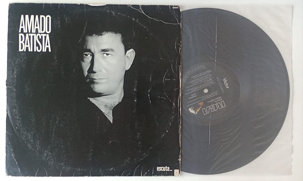 Disco de Vinil Escuta... [lp 1989] Interprete Amado Batista (1989) [usado]