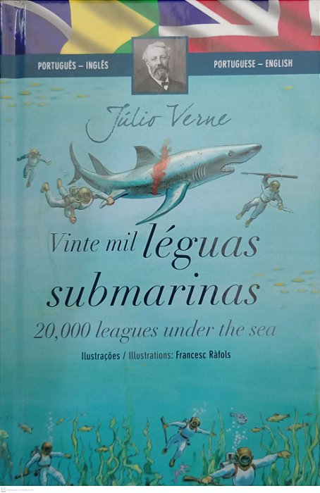Livro Vinte Mil Léguas Submarinas - Português e Inglês Autor Verne, Júlio (2016) [usado]