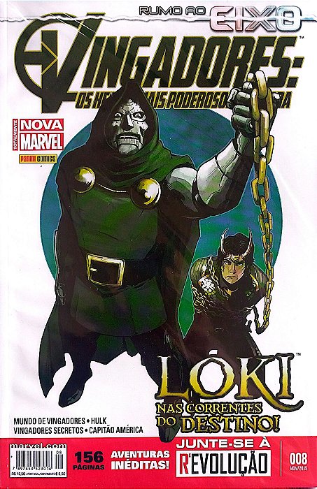 Gibi Vingadores #8 - Totalmente Nova Marvel Autor (2015) [seminovo]