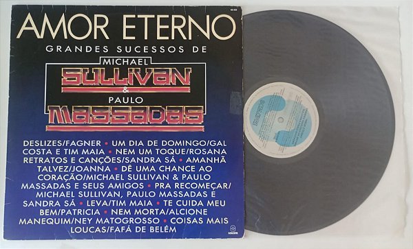 Disco de Vinil Amor Eterno - Grandes Sucessos [lp 1988] Interprete Michael Sullivan e Paulo Massadas (1988) [usado]