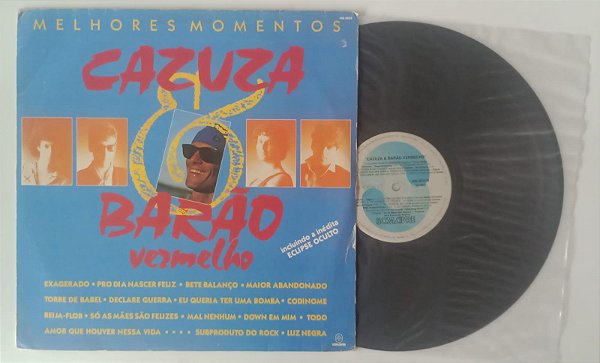 Disco de Vinil Melhores Momentos [lp 1989] Interprete Cazuza e Barão Vermelho (1989) [usado]