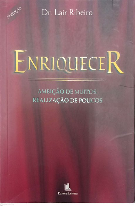 Livro Enriquecer: Ambição de Muitos, Realização de Poucos Autor Ribeiro, Dr. Lair (2006) [usado]