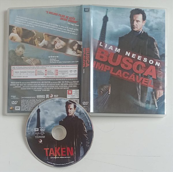 Dvd Busca Implacável Editora Pierre Morel [seminovo]