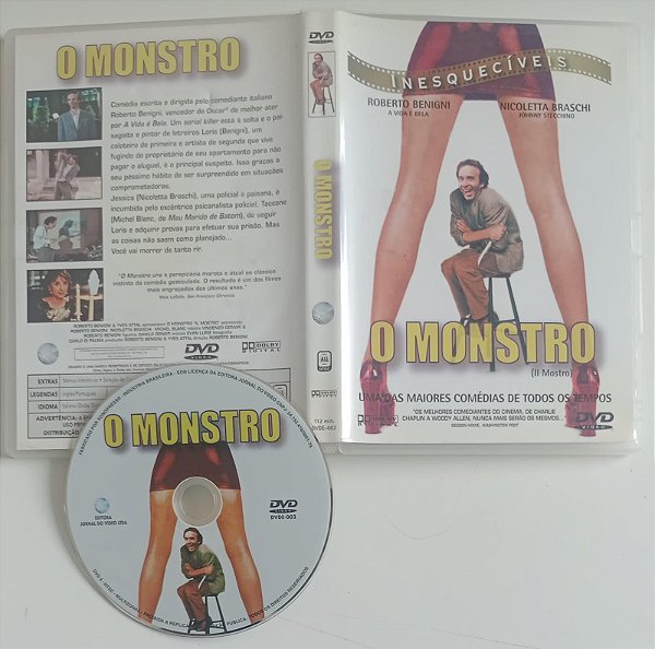 Dvd o Monstro Editora Roberto Benigni [usado]