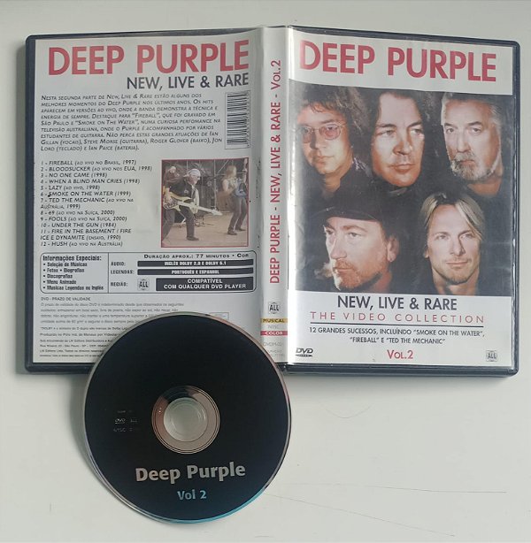 Dvd Deep Purple / New, Live & Rare 2 Editora [usado]