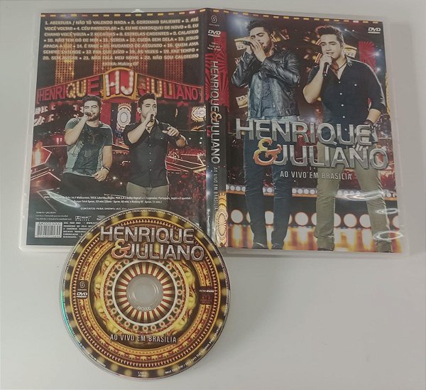 Dvd Henrique e Juliano - ao Vivo em Brasília Editora [usado]