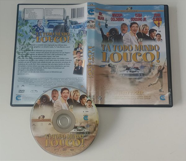 Dvd Ta Todo Mundo Louco Editora Jerry Zucker [seminovo]