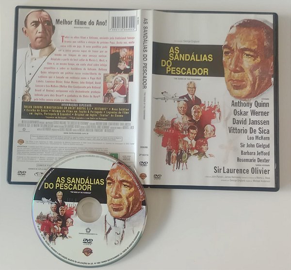 Dvd as Sandálias do Pescador Editora Michael Anderson [seminovo]