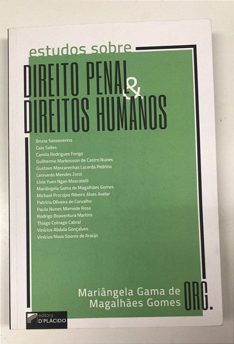 Livro Estudos sobre Direito Penal e Direitos Humanos Autor Gomes, Mariângela Gama de Magalhães Gomes (2021) [usado]