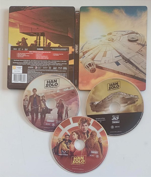 Dvd [blu-ray Steelbook] Han Solo - Star Wars Editora Ron Howard [seminovo]